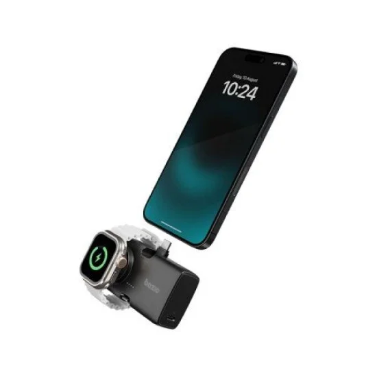 Bazic Gopower Koda, 2In1 5000Mah Foldable Usb-C / Lightning Pin Powerbank With Apple Watch Charger